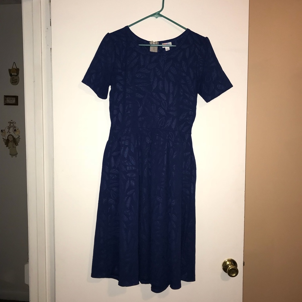 Lularoe L Amelia Dress (Royal Blue)